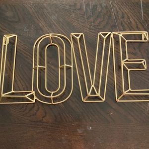 Love Metal Sign